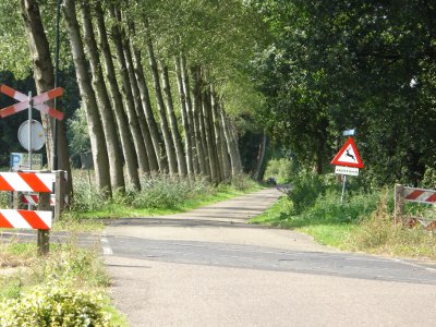 Spoorwegovergang Duits Lijntje bij café 't Groene Woud Spoorwegovergang Duits Lijntje bij café 't Groene Woud