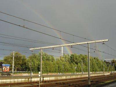 Station Boxtel - regenboog